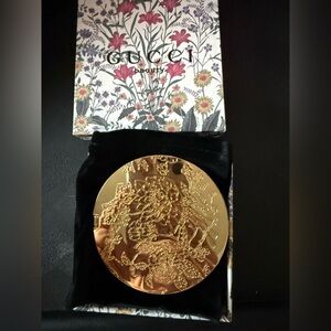 Gucci Gold Mirror Compact w/ box and Dusty GWP